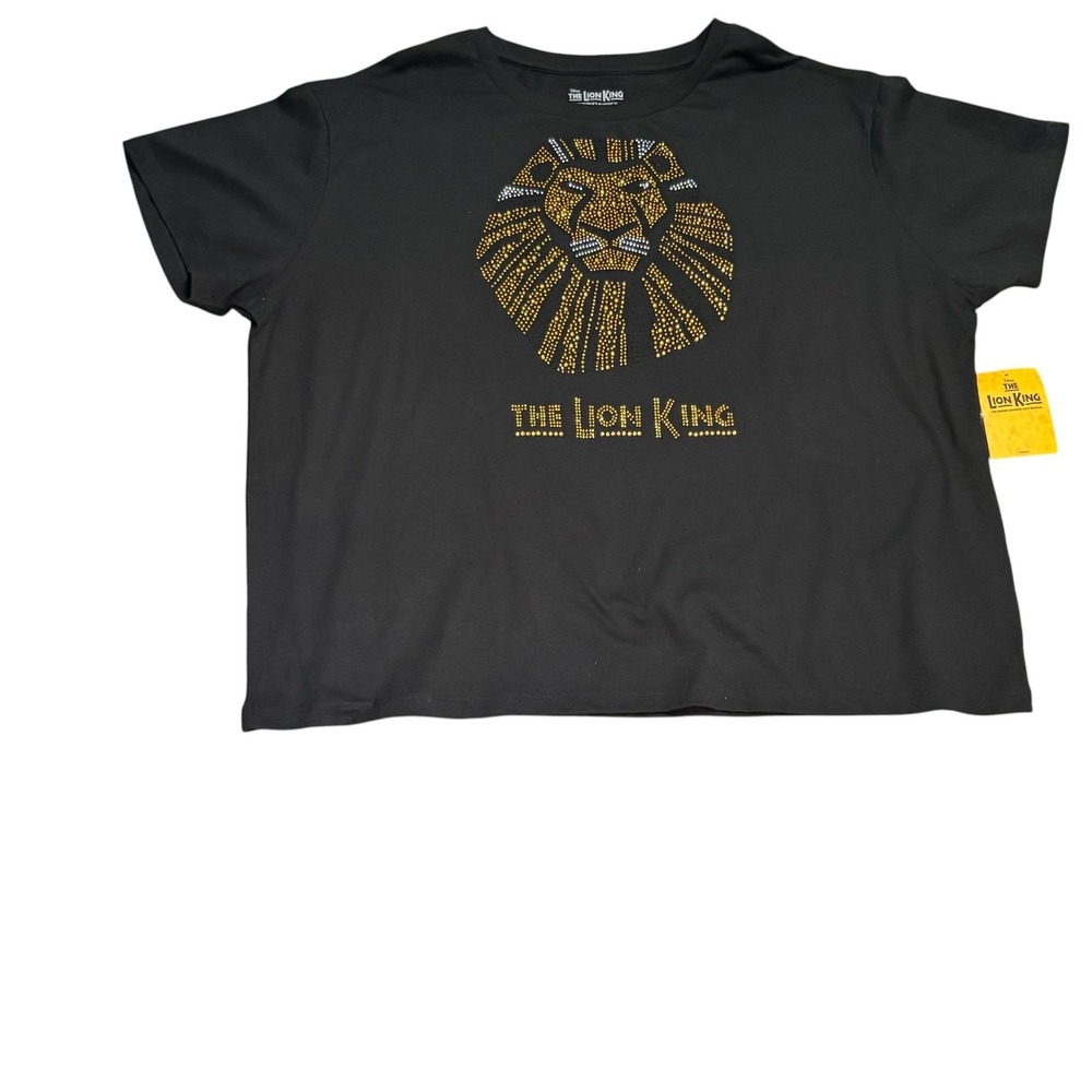 Disney Lion King T-Shirt NWT Women XXL Metal Studs Broadway Musical Graphic Tee